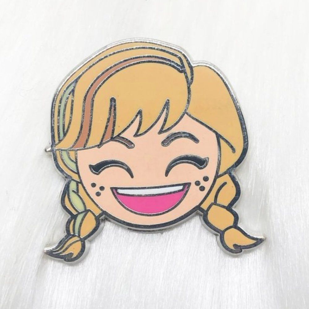 🔮 5/$25‎ Disney Frozen Anna Laughing Emoji Pin